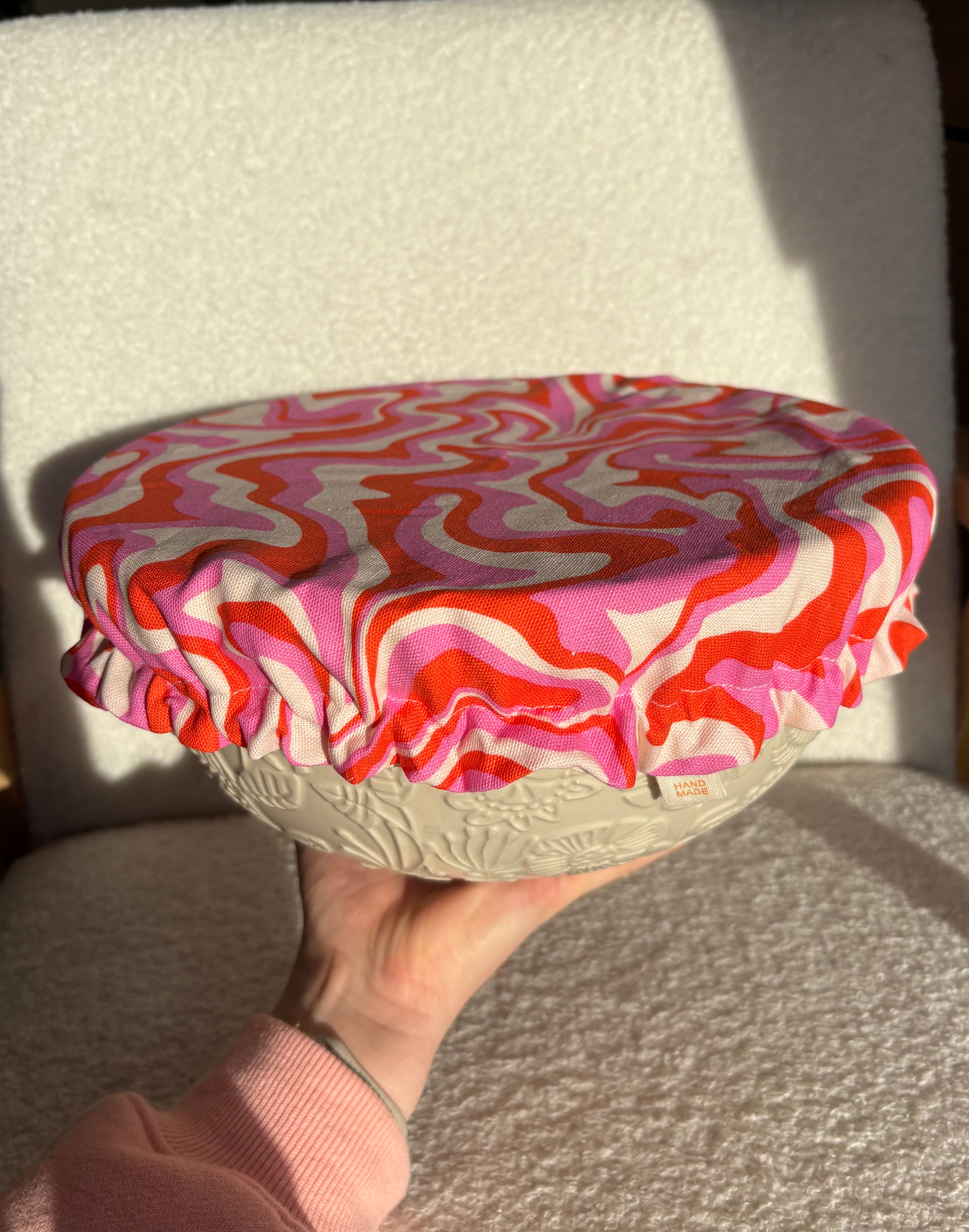 Sunset Swirl Reusable Bowl Cover