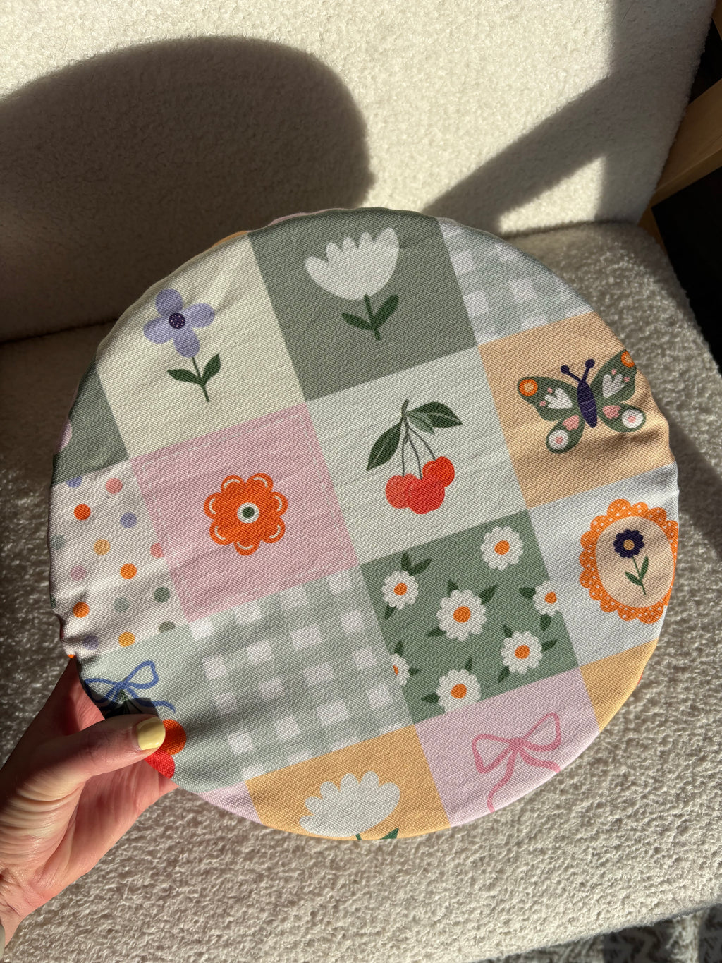 Flower Patch Reusable Bowl Cover