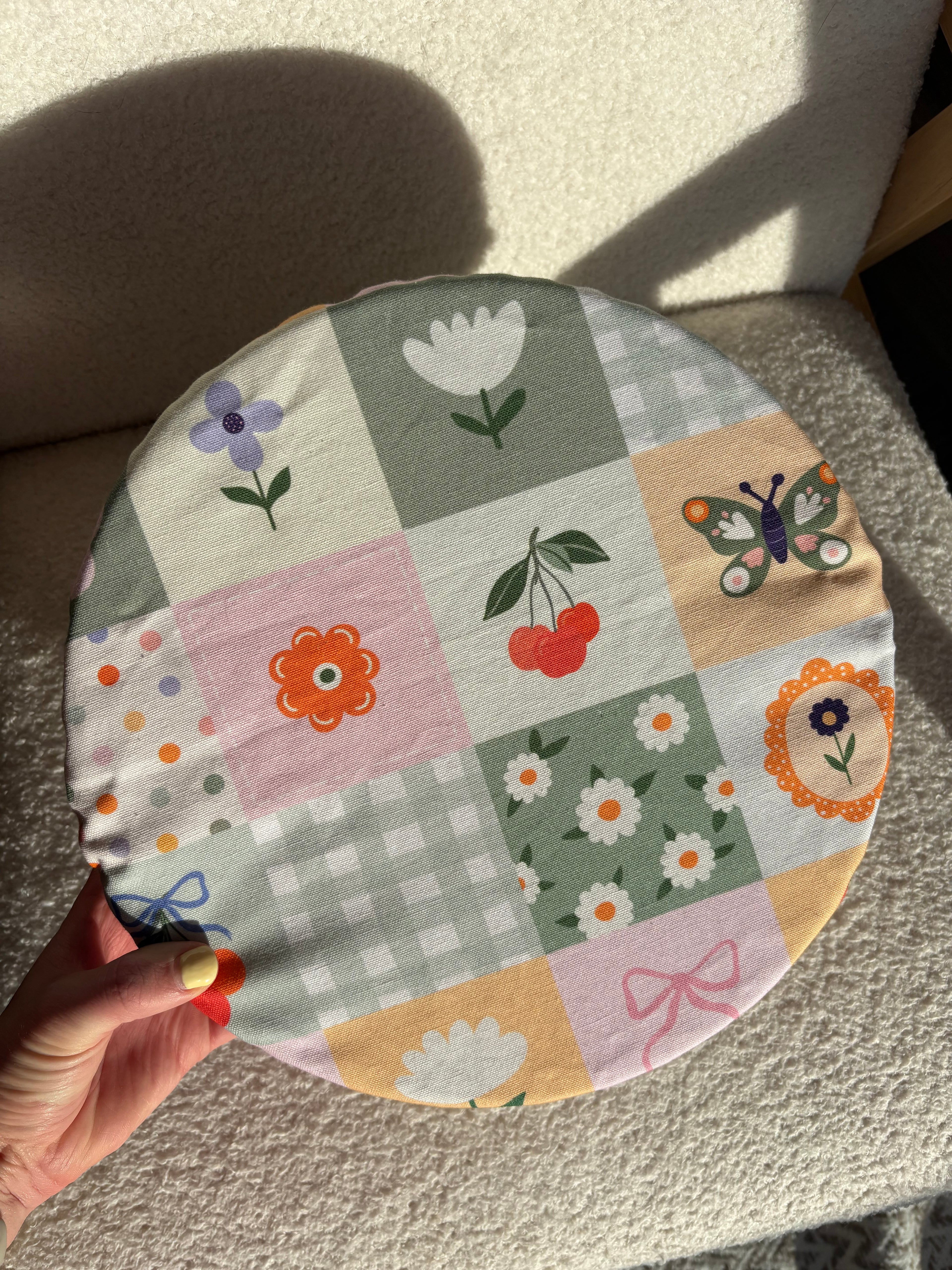 Flower Patch Reusable Bowl Cover
