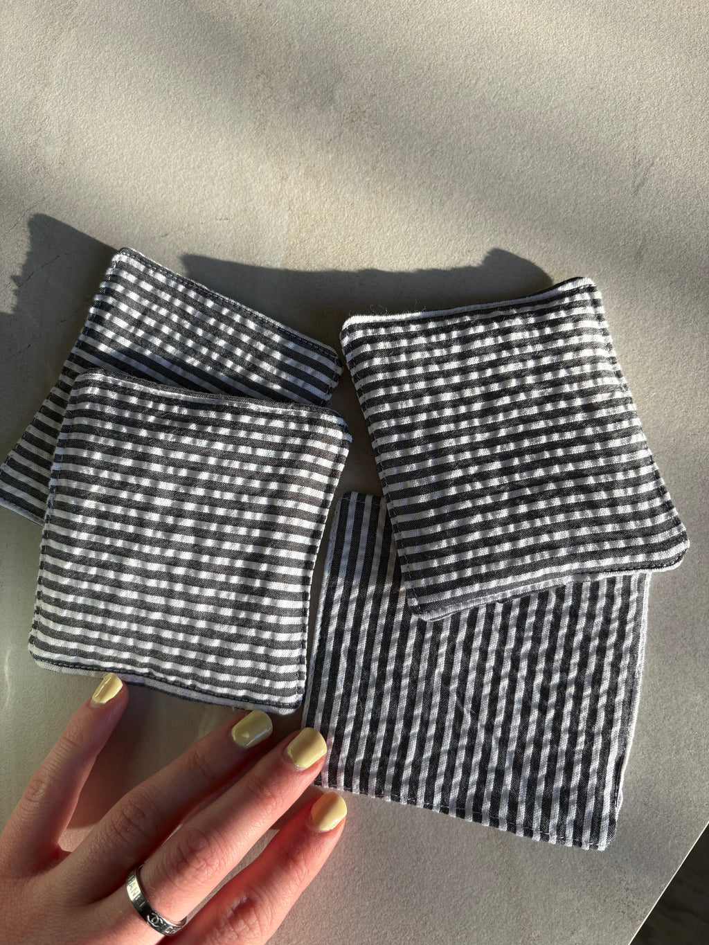 Grey Striped Cup Coaster