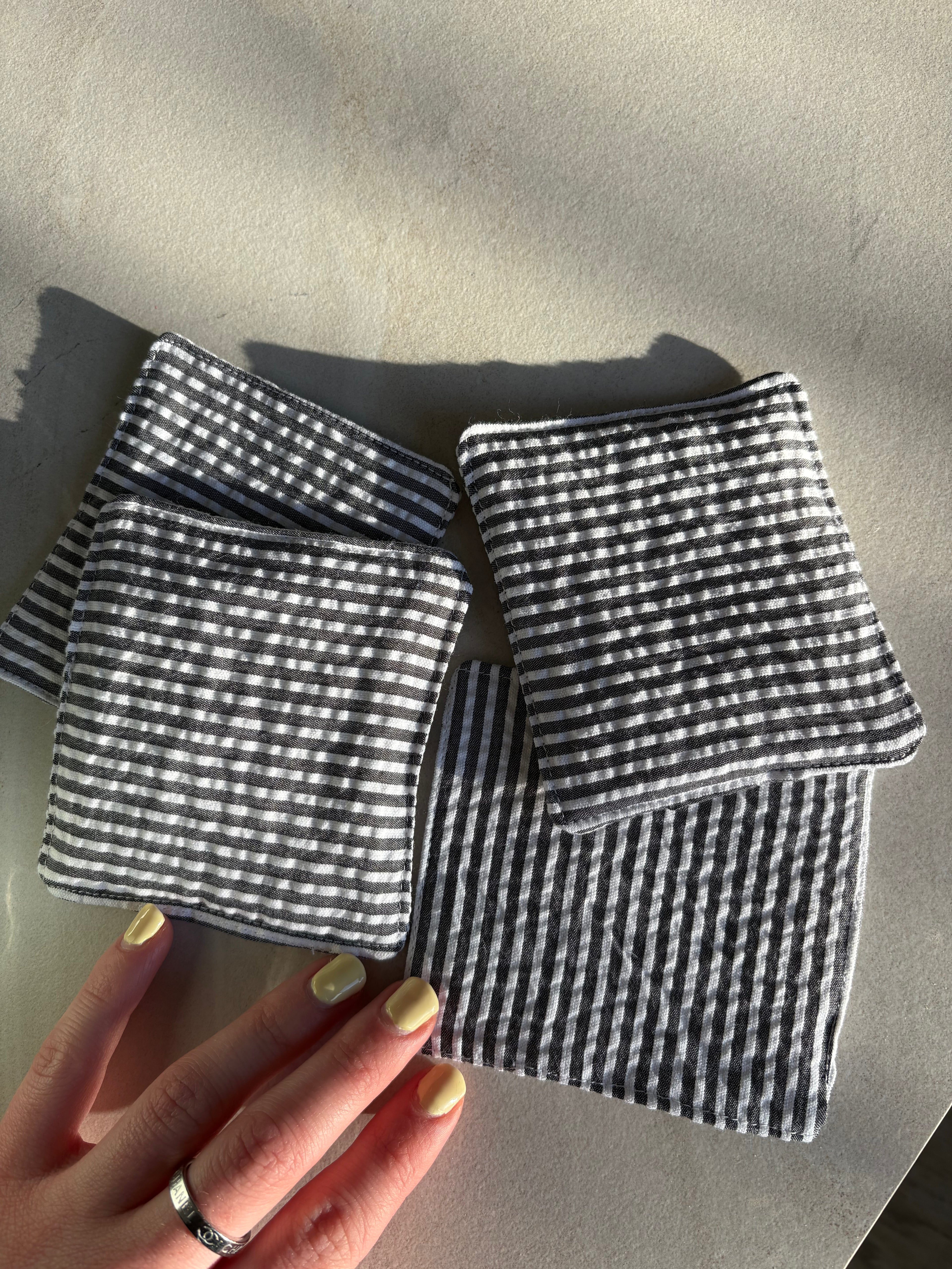Grey Striped Cup Coaster