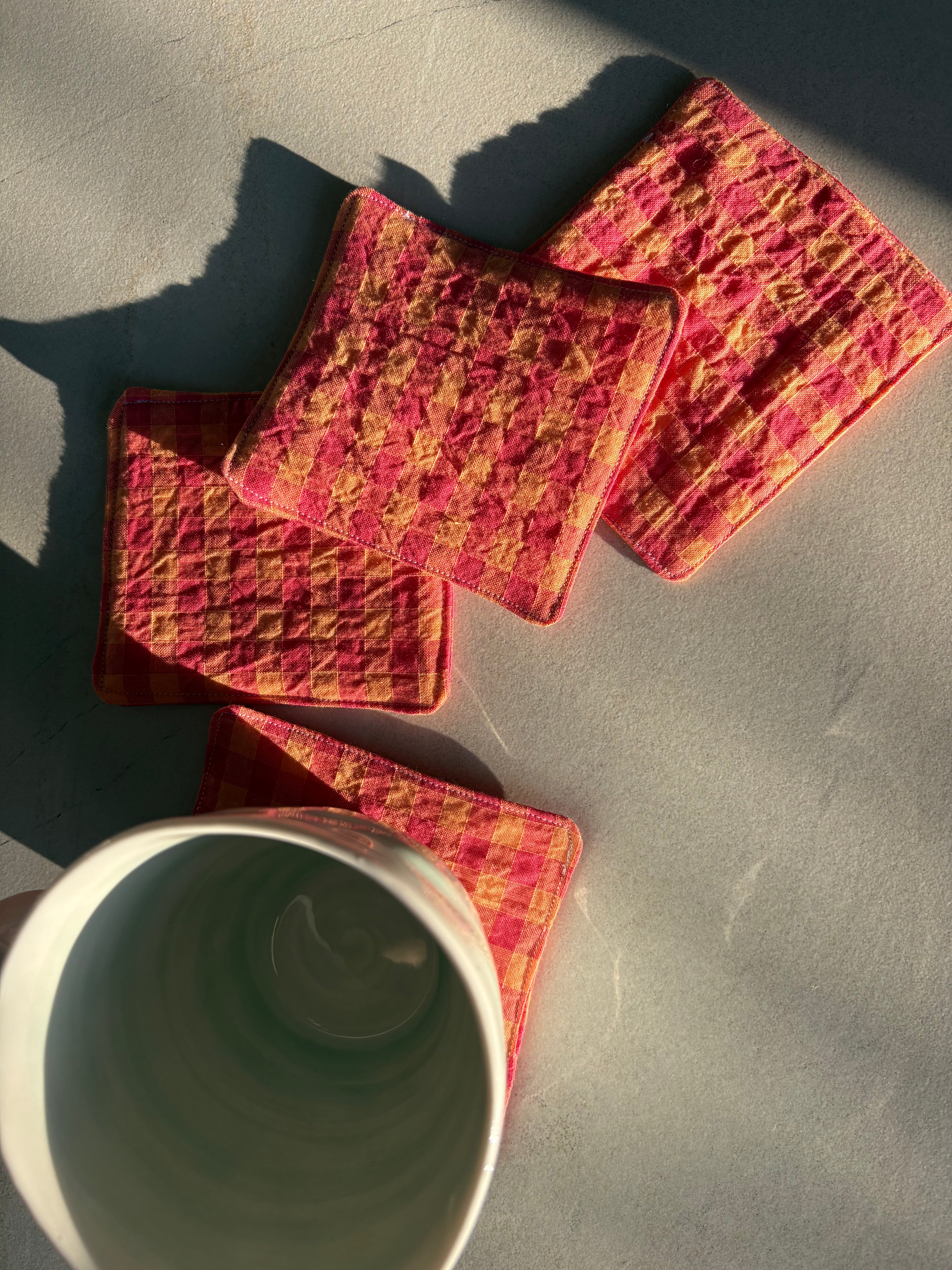 Tangerine Cup Coasters