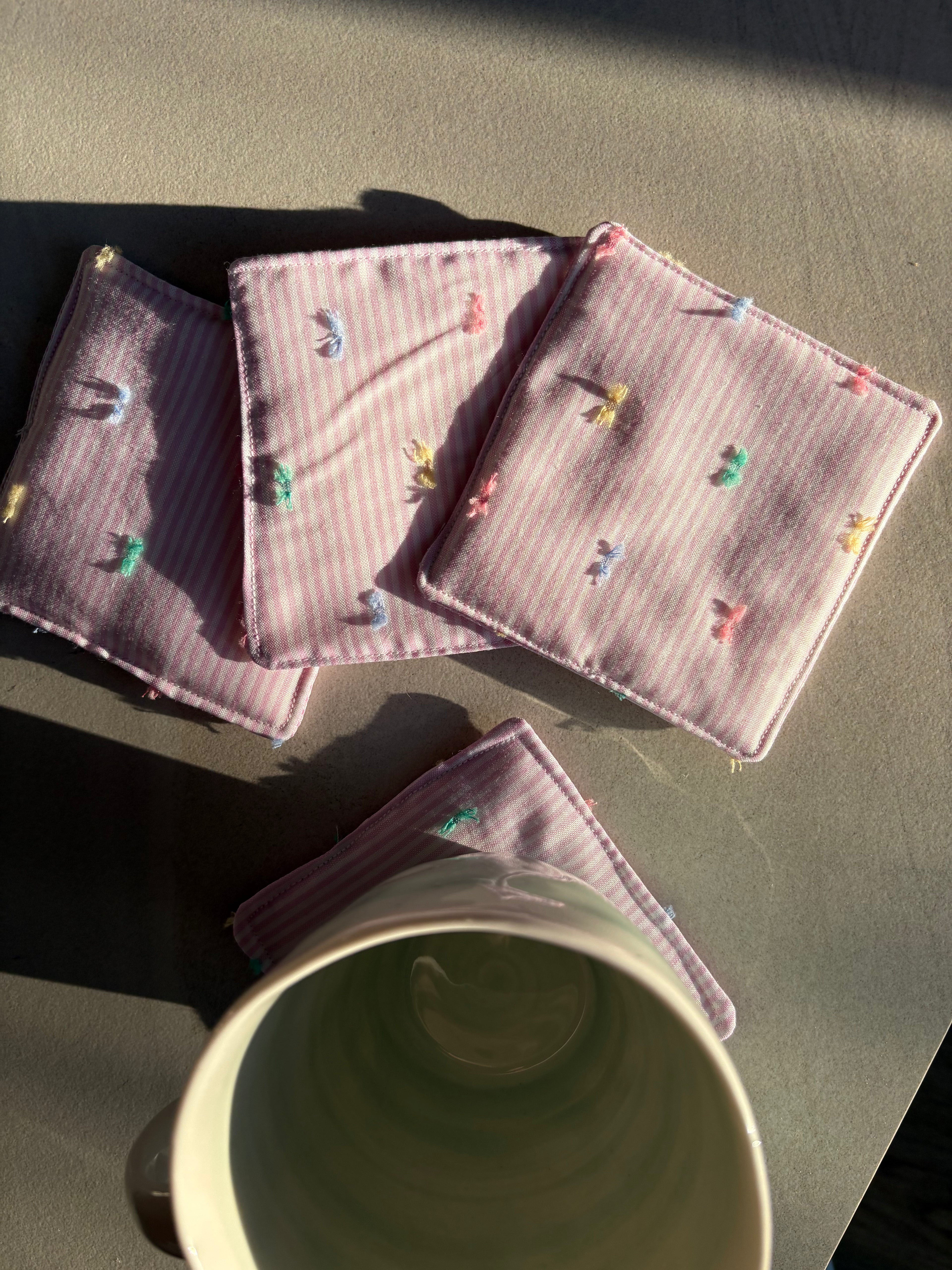 Pink Cup Coasters